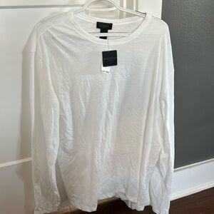 Magaschoni. Men’s, white, long sleeved shirt. NWT.